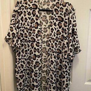 BiBi Leopard Print Cardigan